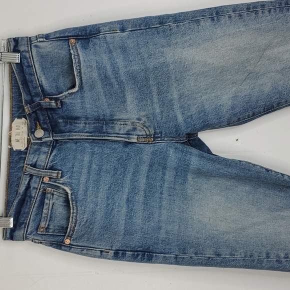 We The Free Skinny Jeans Ripped Knee Raw Hem High Rise Ankle Button Fly Women 26 - Picture 3 of 11